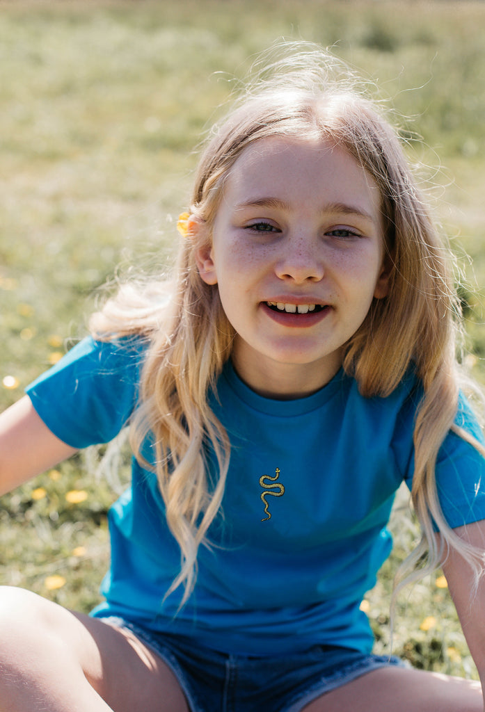 grass snake childrens t-shirt Big Wild Thought