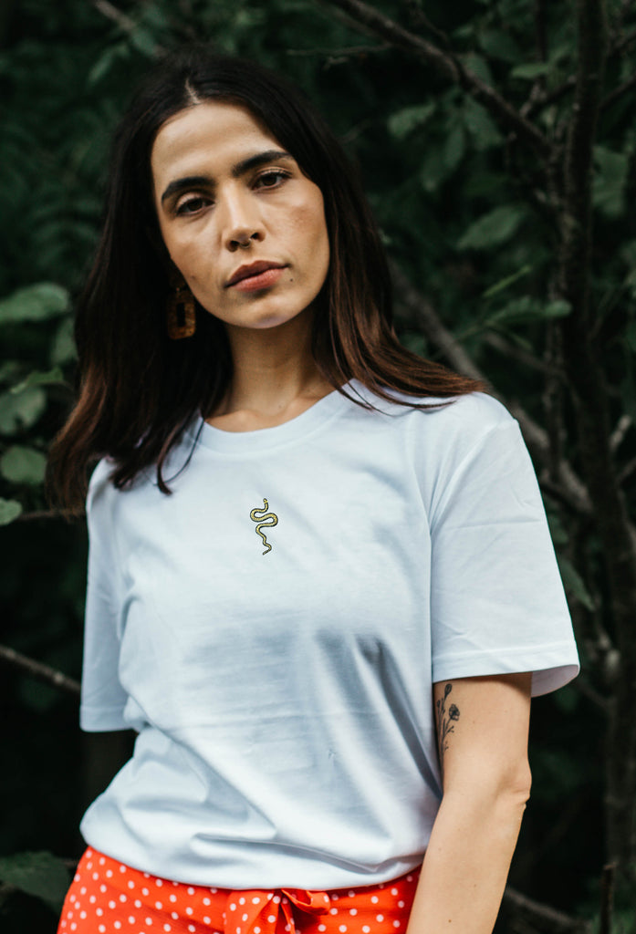 grass snake womens t-shirt Big Wild Thought