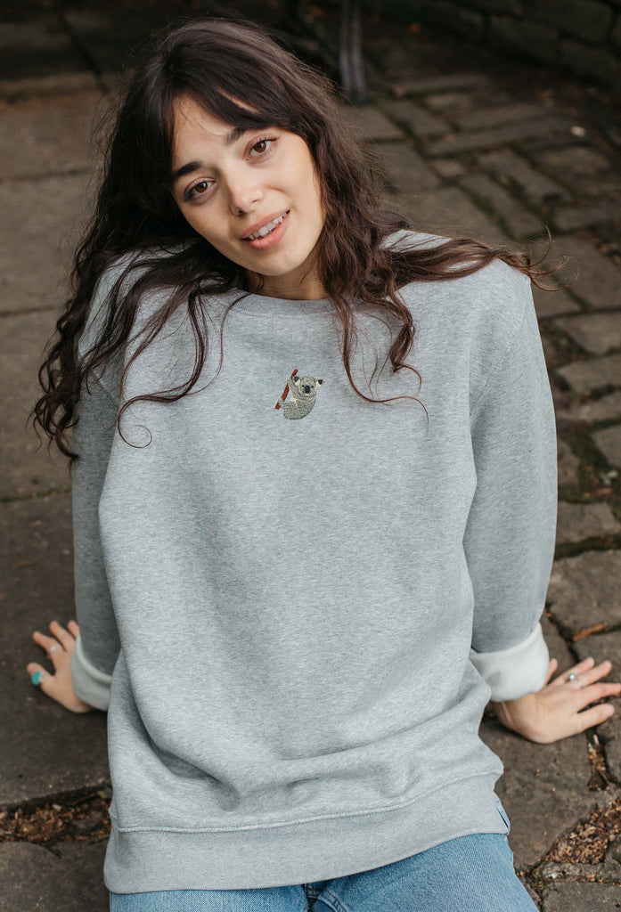 koala bear womens sweatshirt Big Wild Thought