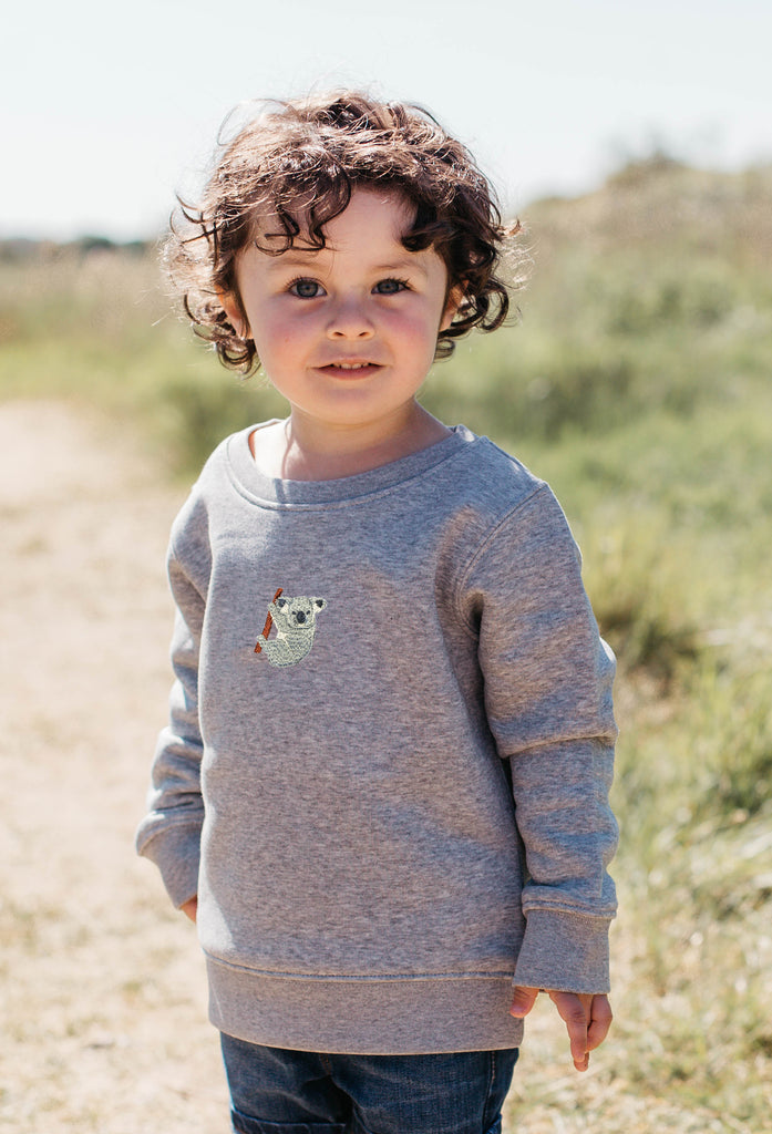 koala bear childrens sweatshirt Big Wild Thought
