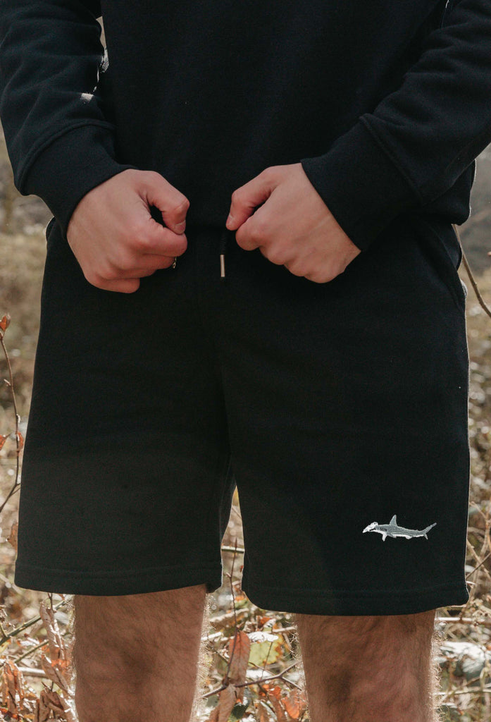hammerhead shark mens sweat shorts Big Wild Thought