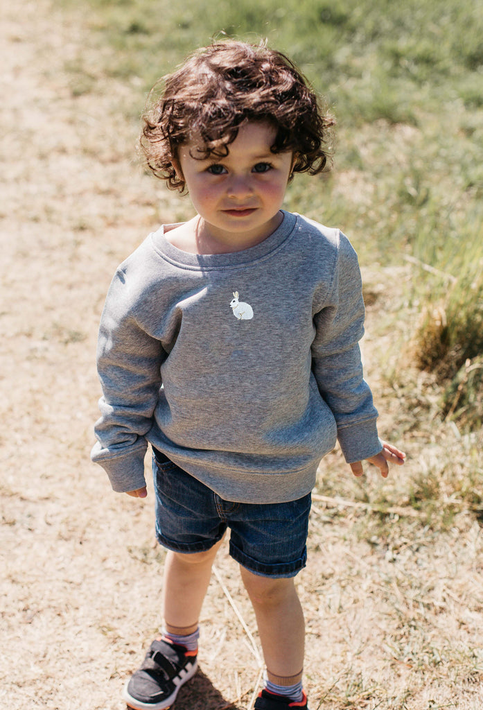 mountain hare childrens sweatshirt Big Wild Thought