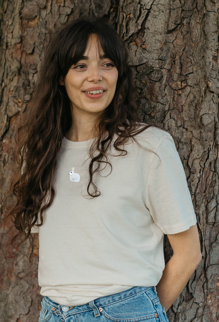 mountain hare womens t-shirt Big Wild Thought