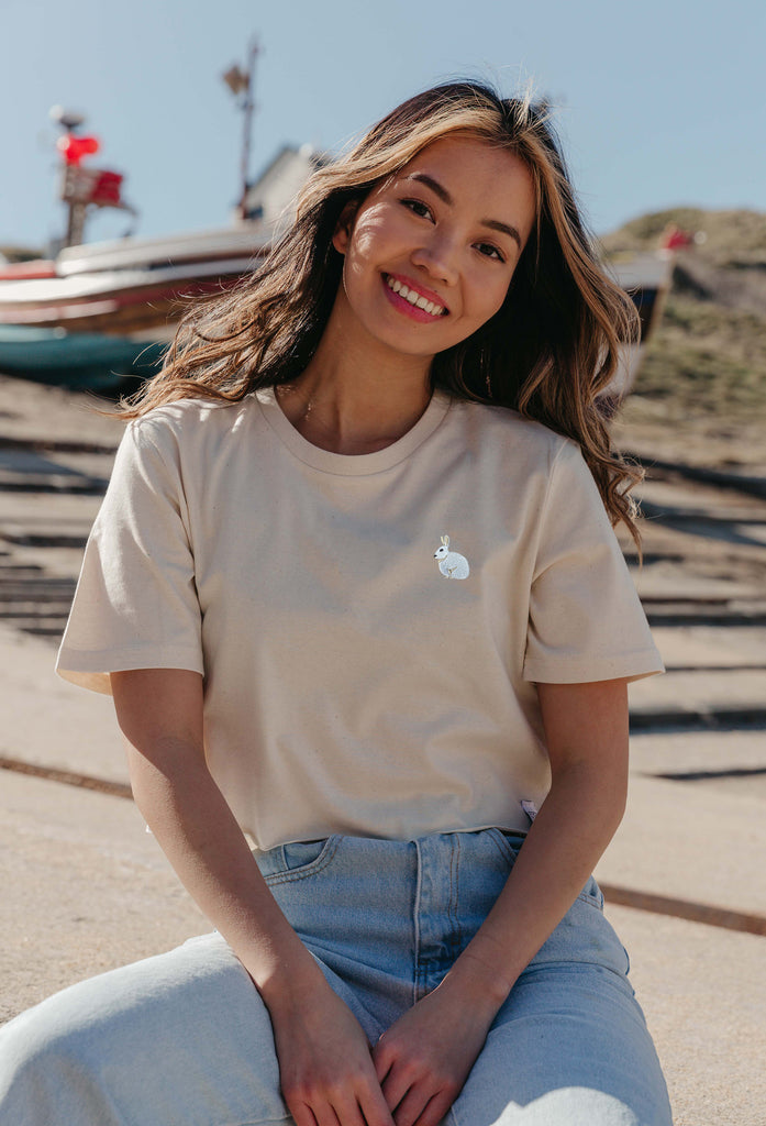 mountain hare womens cropped t-shirt Big Wild Thought