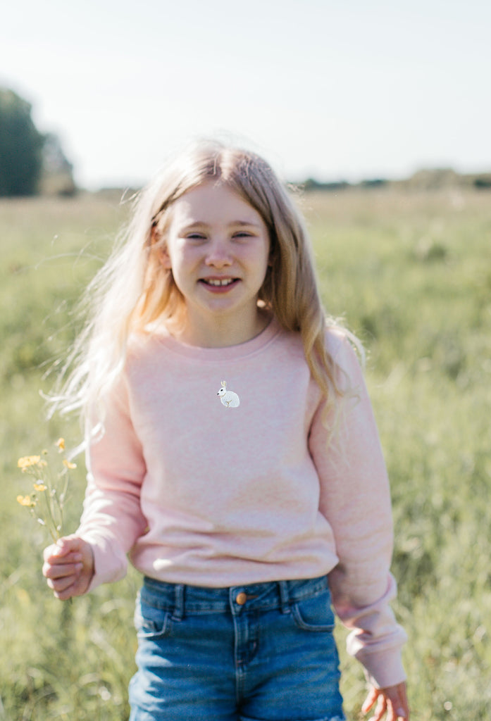 mountain hare childrens sweatshirt Big Wild Thought
