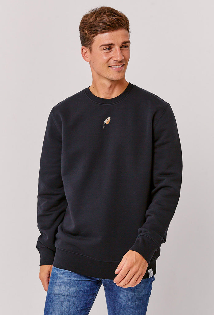 Harvest Mouse Unisex Embroidered Organic Sustainable Sweatshirt Jumper Big Wild Thought