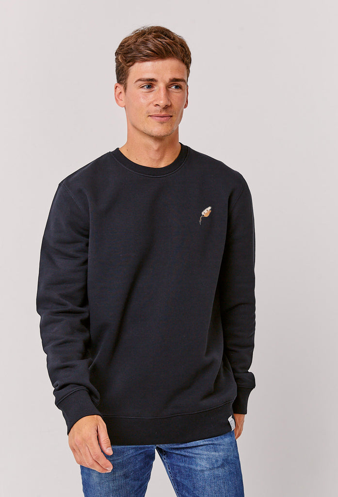 Harvest Mouse Unisex Embroidered Organic Sustainable Sweatshirt Jumper Big Wild Thought