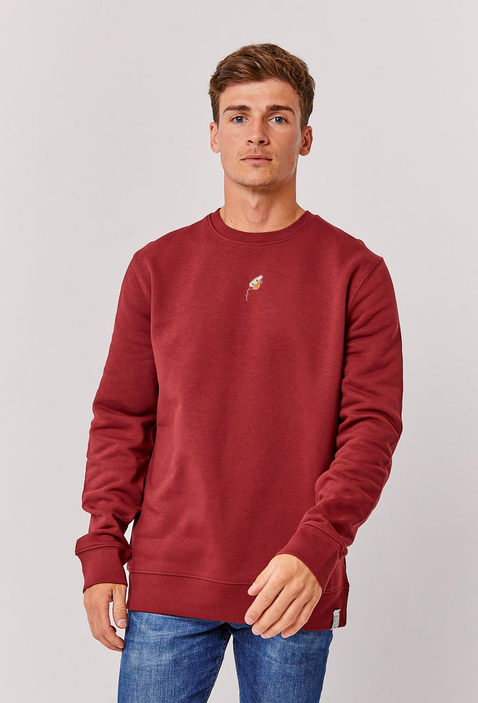 Harvest Mouse Unisex Embroidered Organic Sustainable Sweatshirt Jumper Big Wild Thought