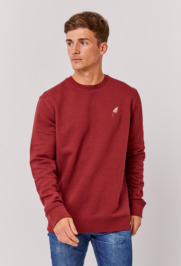 Harvest Mouse Unisex Embroidered Organic Sustainable Sweatshirt Jumper Big Wild Thought