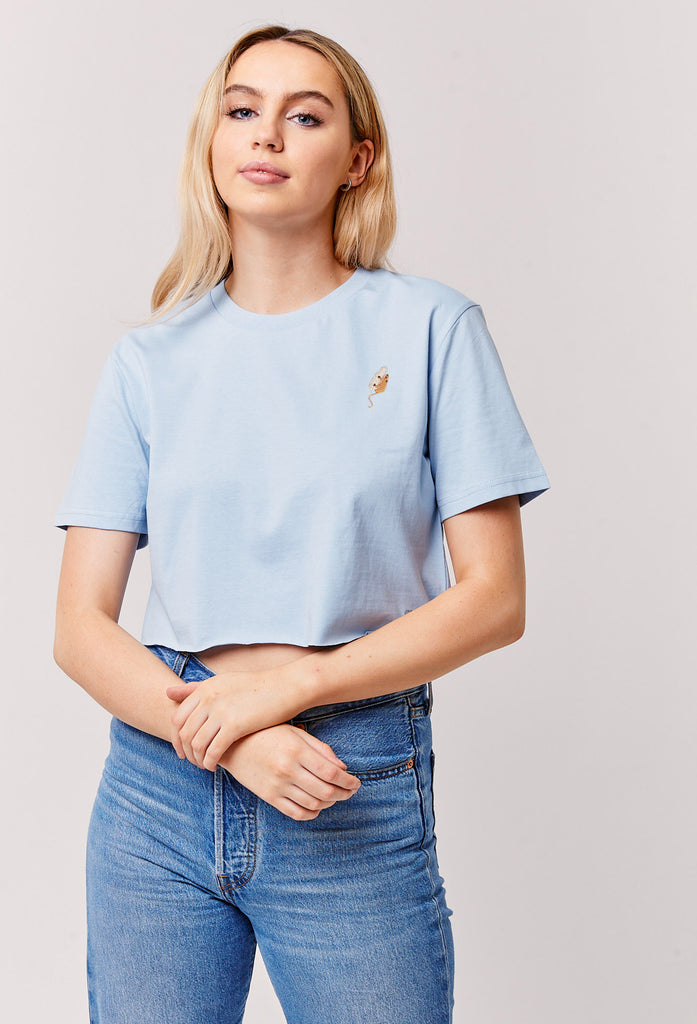 harvest mouse womens cropped t-shirt Big Wild Thought