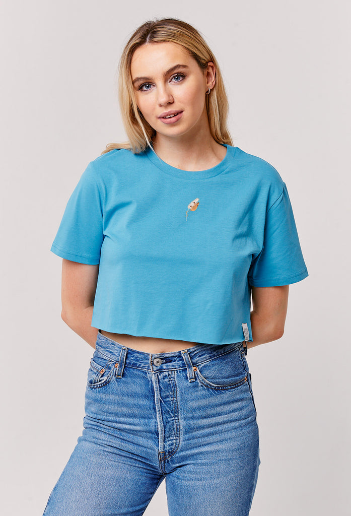 harvest mouse womens cropped t-shirt Big Wild Thought
