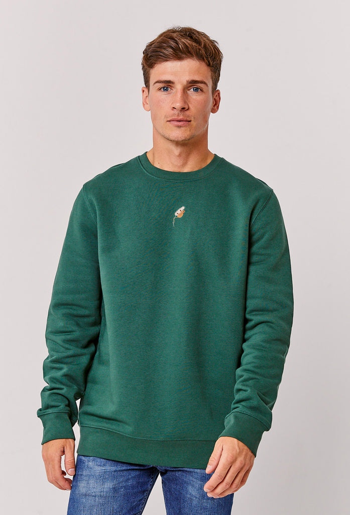 Harvest Mouse Unisex Embroidered Organic Sustainable Sweatshirt Jumper Big Wild Thought