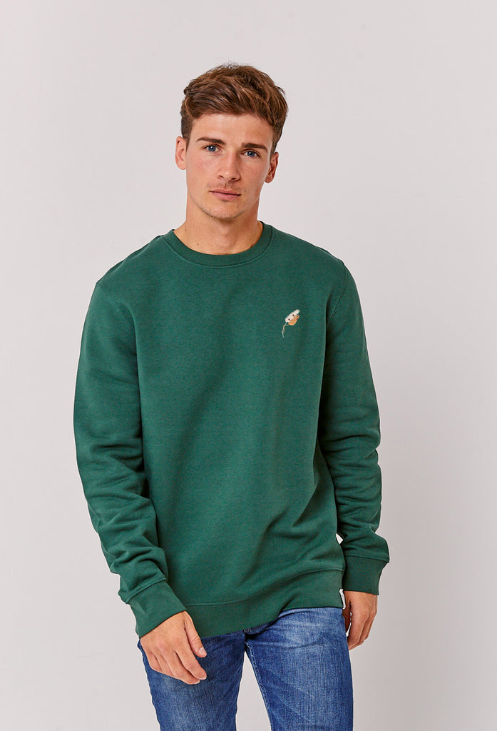 Harvest Mouse Unisex Embroidered Organic Sustainable Sweatshirt Jumper Big Wild Thought