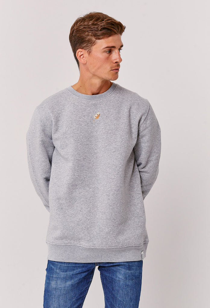 Harvest Mouse Unisex Embroidered Organic Sustainable Sweatshirt Jumper Big Wild Thought