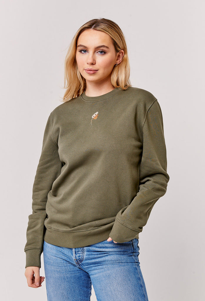 harvest mouse womens sweatshirt Big Wild Thought