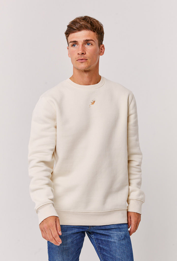 Harvest Mouse Unisex Embroidered Organic Sustainable Sweatshirt Jumper Big Wild Thought