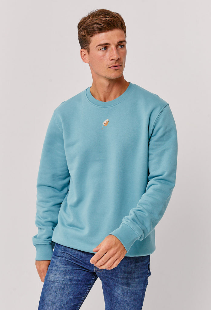 Harvest Mouse Unisex Embroidered Organic Sustainable Sweatshirt Jumper Big Wild Thought