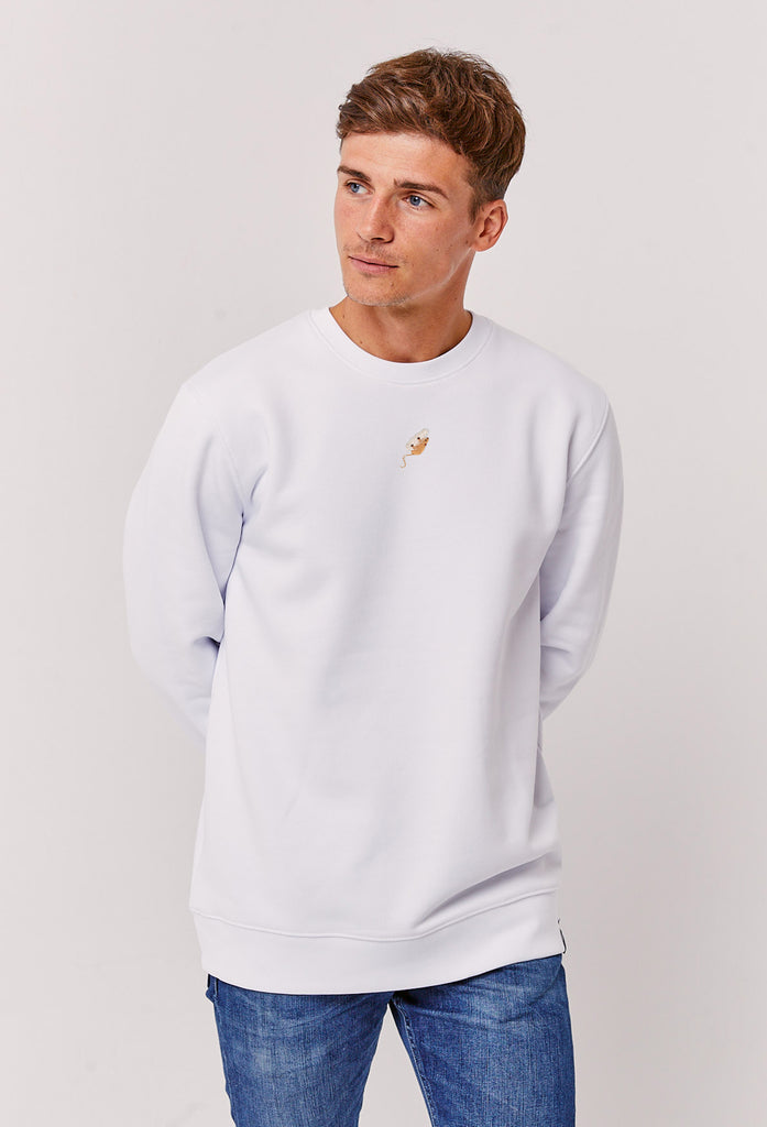 Harvest Mouse Unisex Embroidered Organic Sustainable Sweatshirt Jumper Big Wild Thought