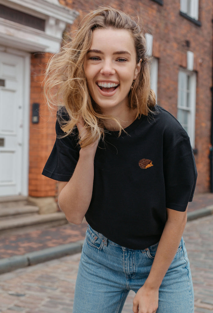 hedgehog womens t-shirt Big Wild Thought