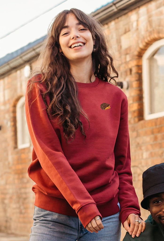 hedgehog womens sweatshirt Big Wild Thought