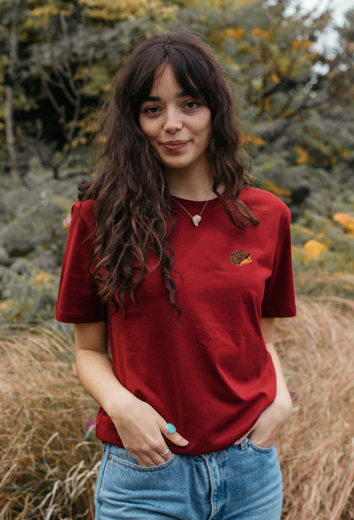 hedgehog womens t-shirt Big Wild Thought