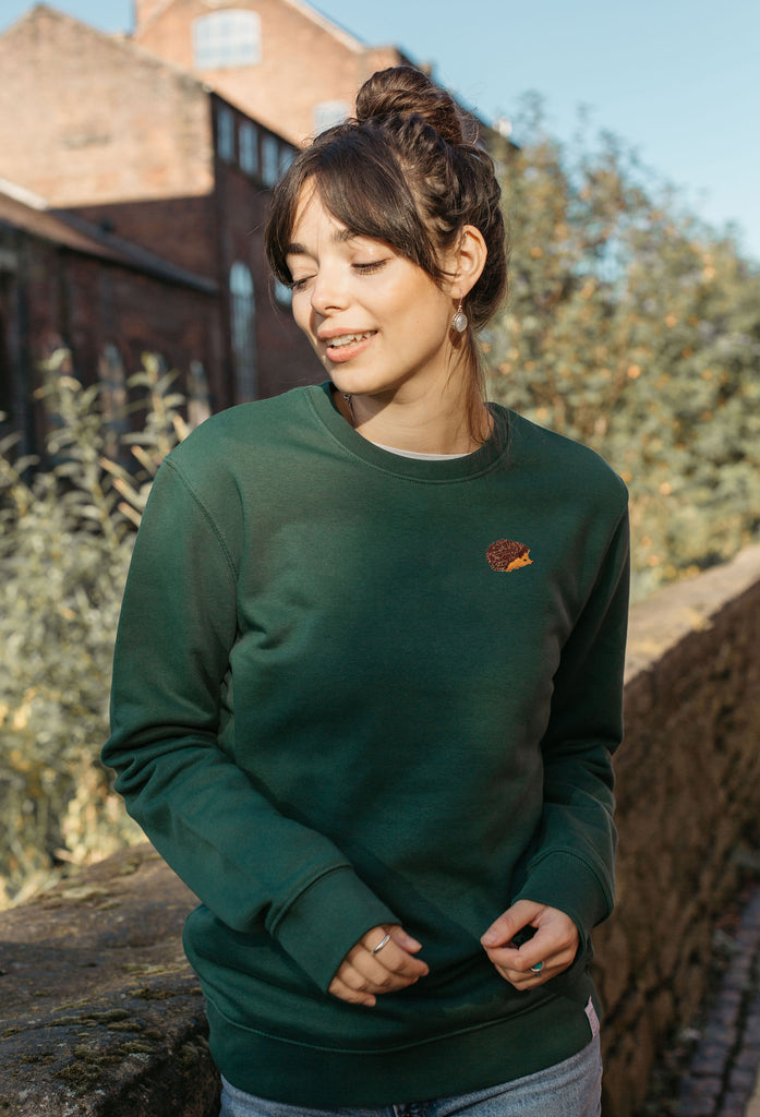 hedgehog womens sweatshirt Big Wild Thought