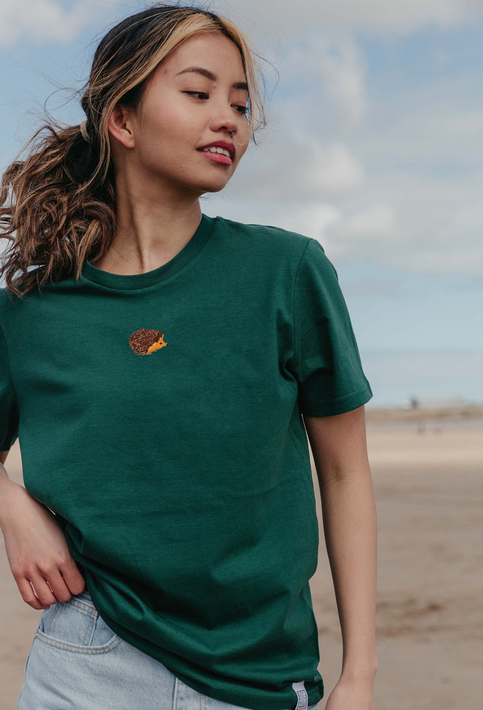 hedgehog womens t-shirt Big Wild Thought