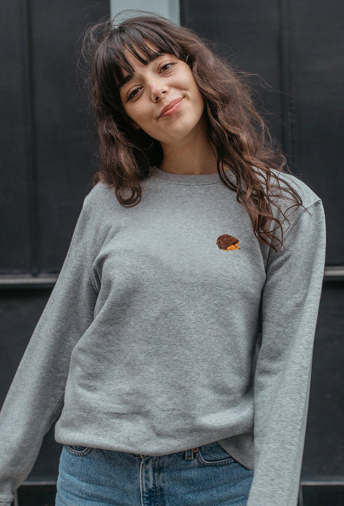 hedgehog womens sweatshirt Big Wild Thought