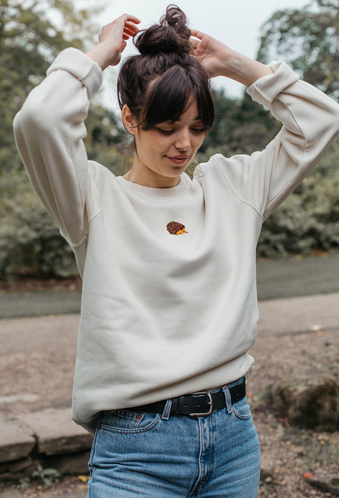 hedgehog womens sweatshirt Big Wild Thought