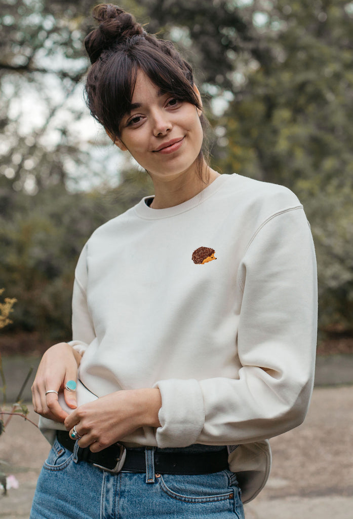 hedgehog womens sweatshirt Big Wild Thought