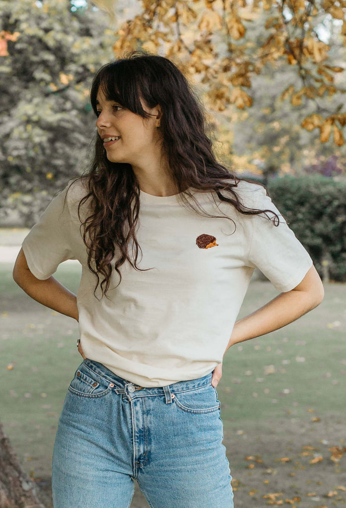 hedgehog womens t-shirt Big Wild Thought