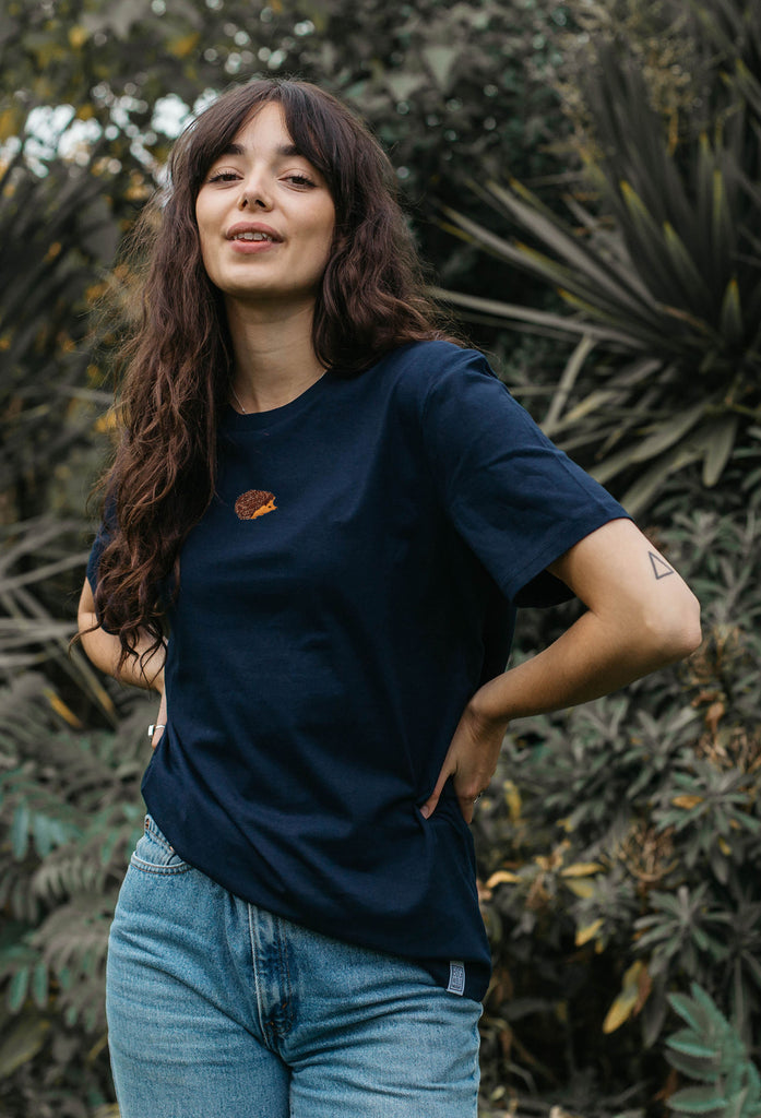 hedgehog womens t-shirt Big Wild Thought