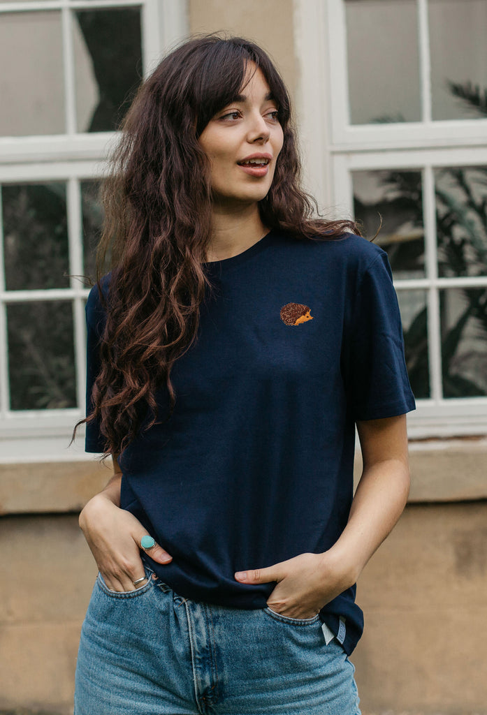 hedgehog womens t-shirt Big Wild Thought