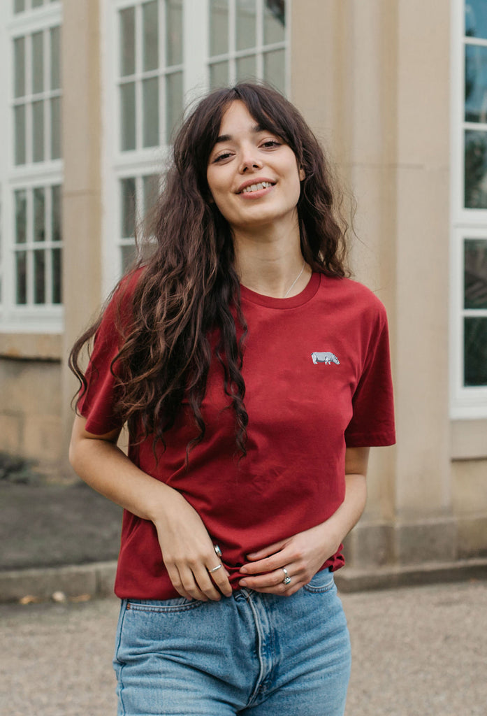 hippo womens t-shirt Big Wild Thought