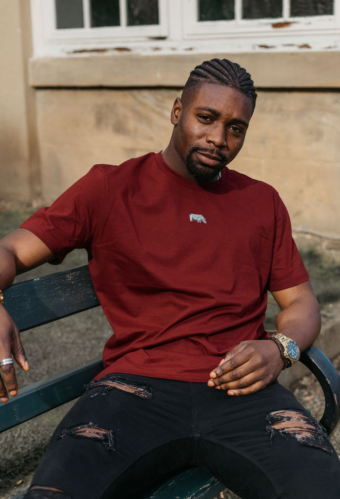 hippo mens t-shirt Big Wild Thought