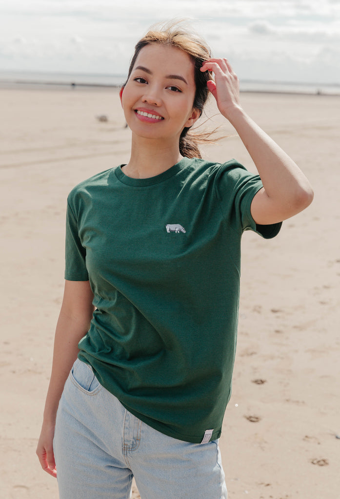 hippo womens t-shirt Big Wild Thought