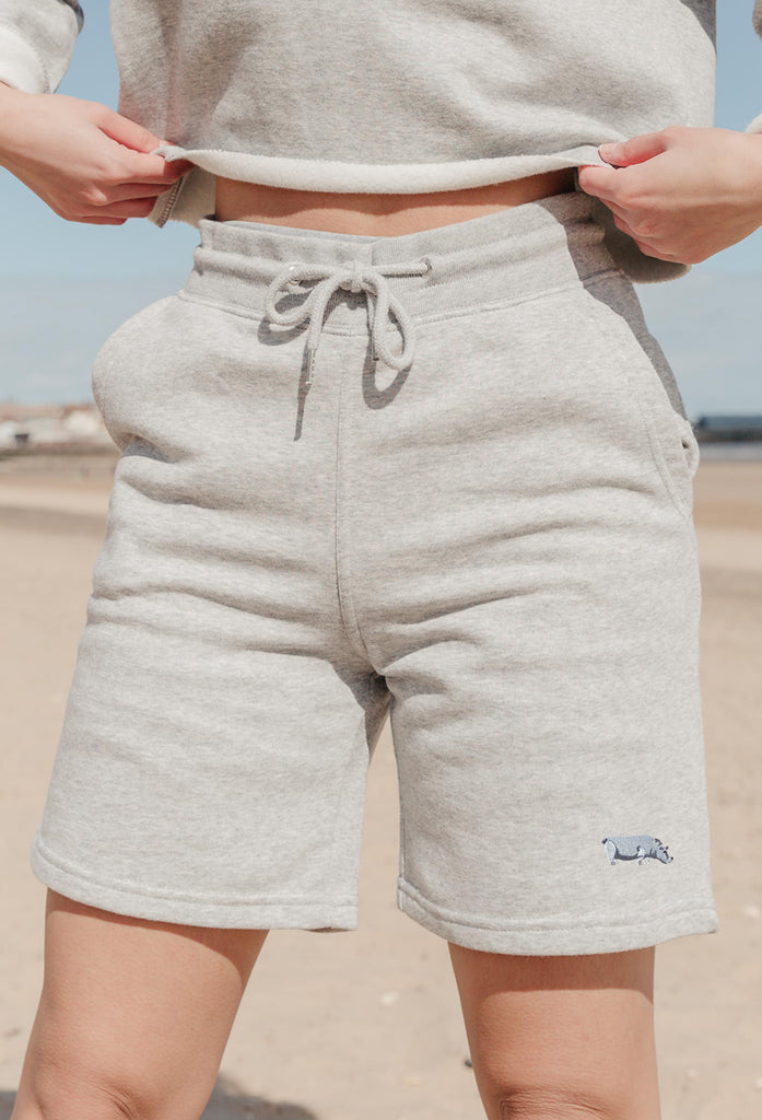 hippo womens sweat shorts Big Wild Thought