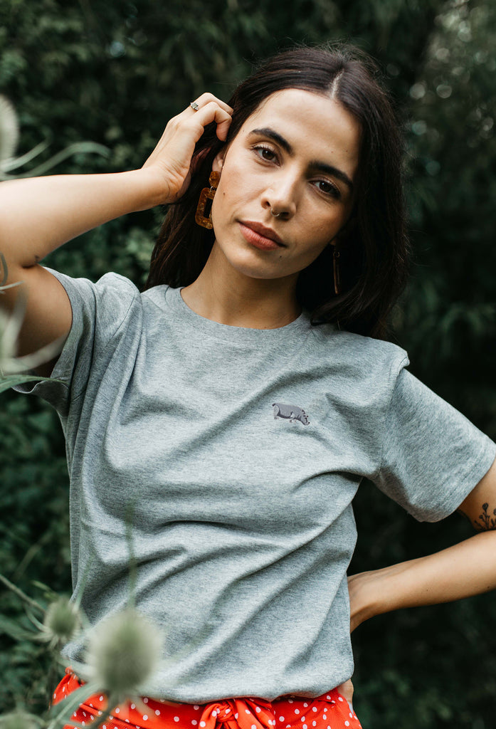 hippo womens t-shirt Big Wild Thought