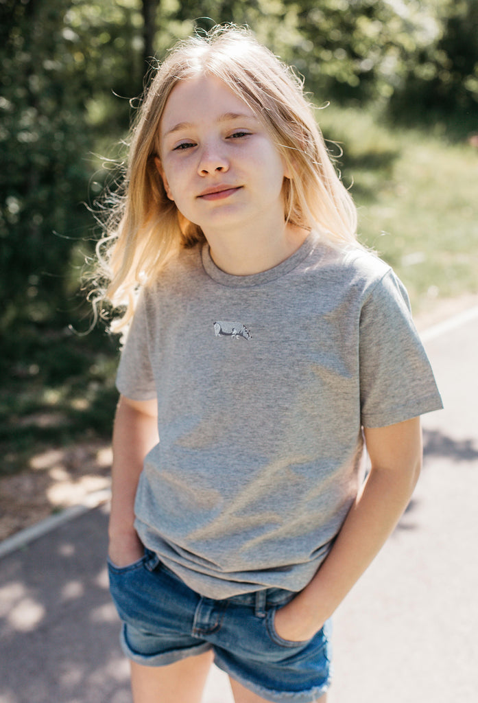 hippo childrens t-shirt Big Wild Thought