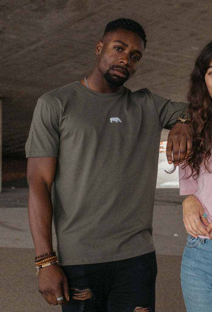 hippo mens t-shirt Big Wild Thought