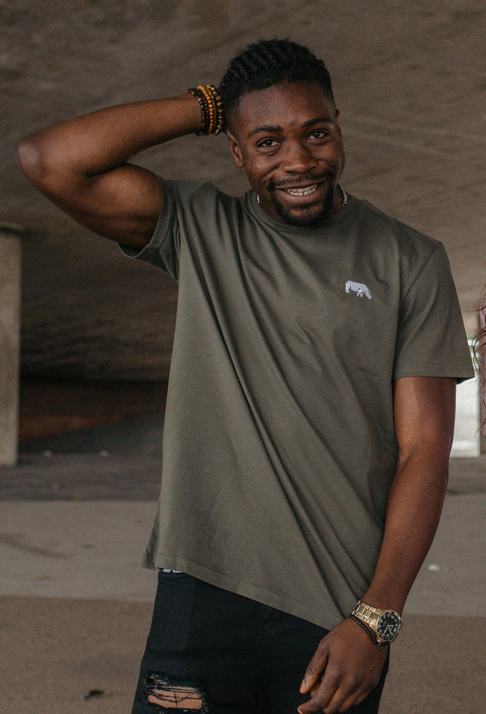 hippo mens t-shirt Big Wild Thought