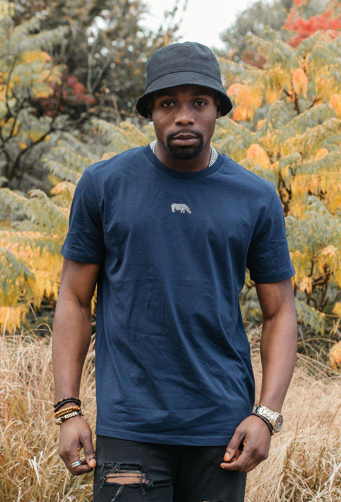hippo mens t-shirt Big Wild Thought