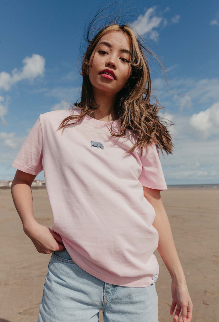 hippo womens t-shirt Big Wild Thought
