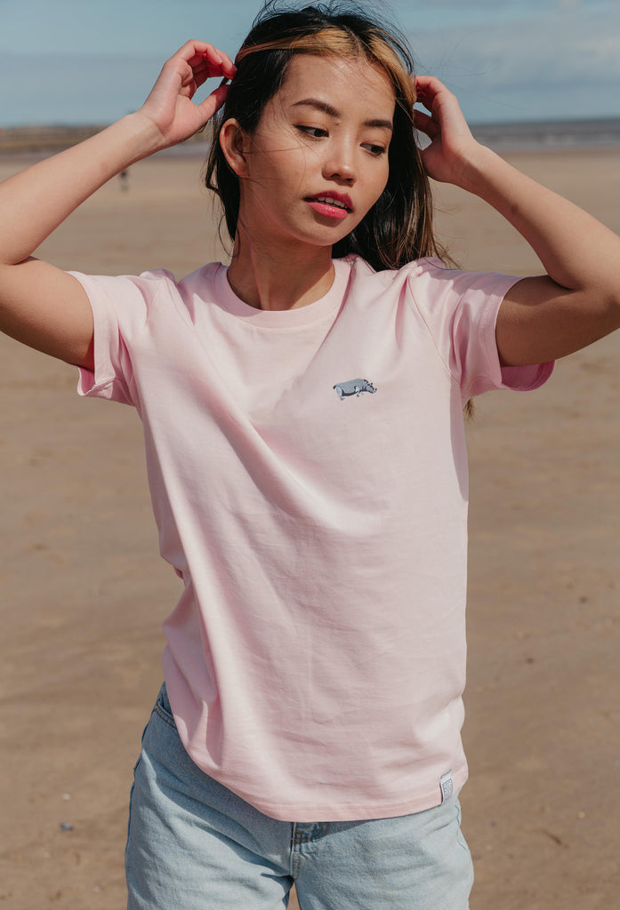 hippo womens t-shirt Big Wild Thought