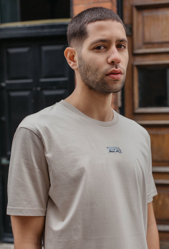 hippo mens t-shirt Big Wild Thought