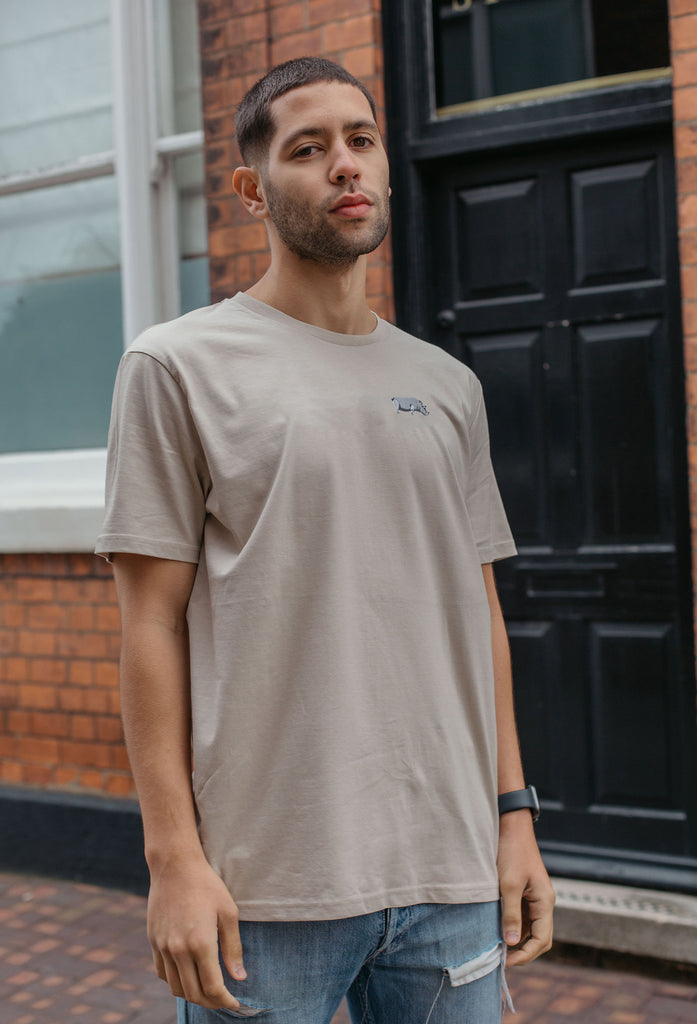 hippo mens t-shirt Big Wild Thought