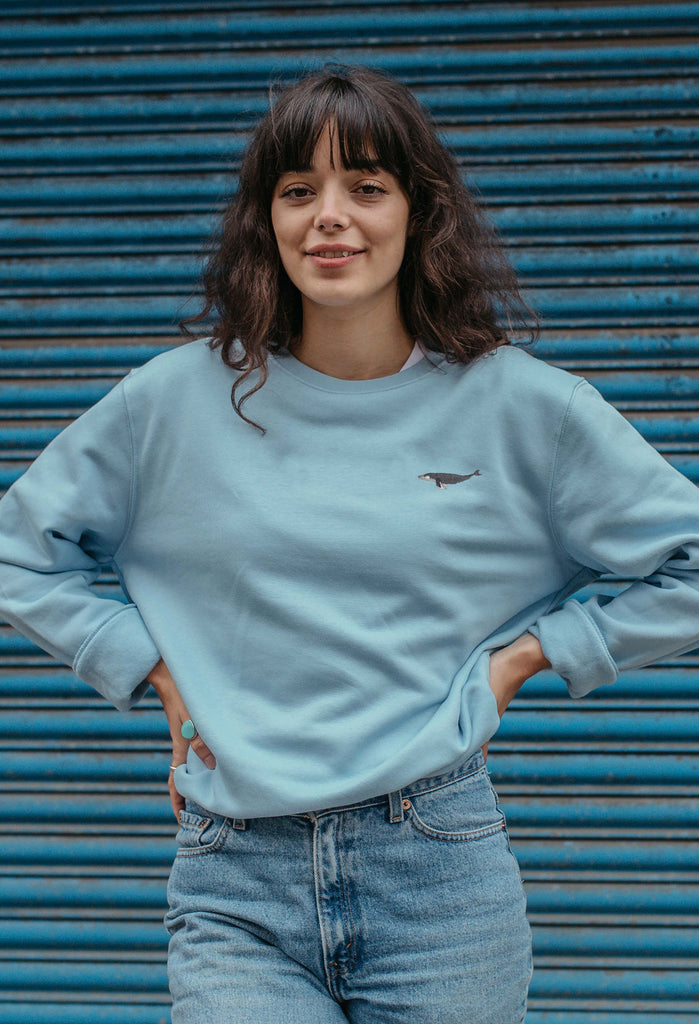 humpback whale womens sweatshirt Big Wild Thought