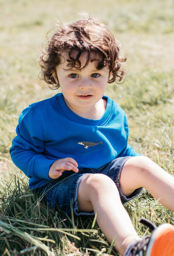 humpback whale childrens sweatshirt Big Wild Thought