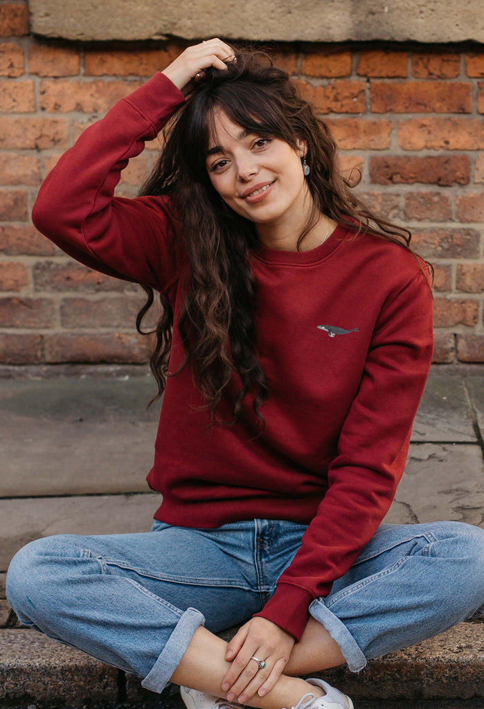 humpback whale womens sweatshirt Big Wild Thought