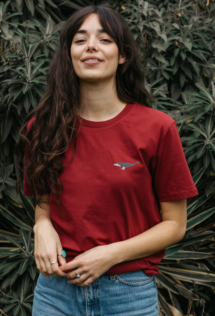 humpback whale womens t-shirt Big Wild Thought